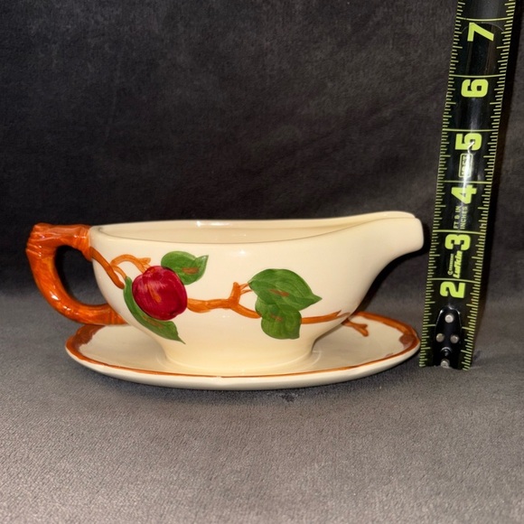 Franciscan Vintage Apple Print Gravy Boat Made In USA - Picture 4 of 7
